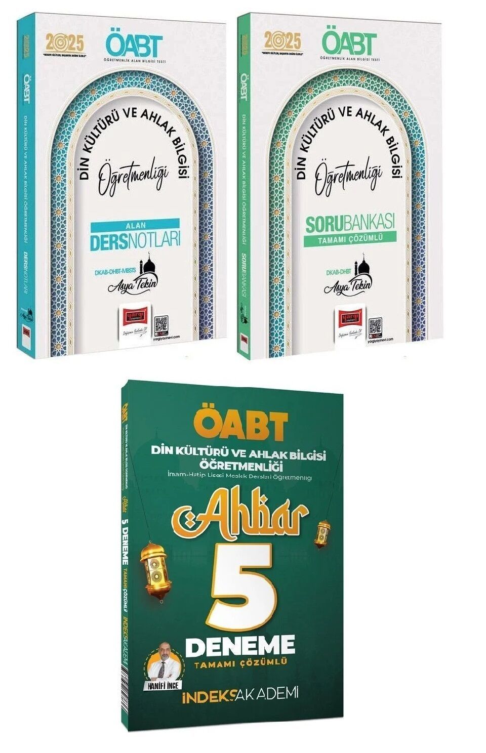 Yargı + İndeks 2025 ÖABT Din Kültürü Ders Notları + Soru Bankası + 5 Deneme 3 lü Set - Asya Tekin Yargı + İndeks