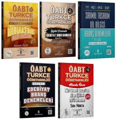 Türkçe Öabtdeyiz ÖABT Türkçe Öğretmenliği Soru Bankası + Deneme 5 li Set Türkçe Öabtdeyiz