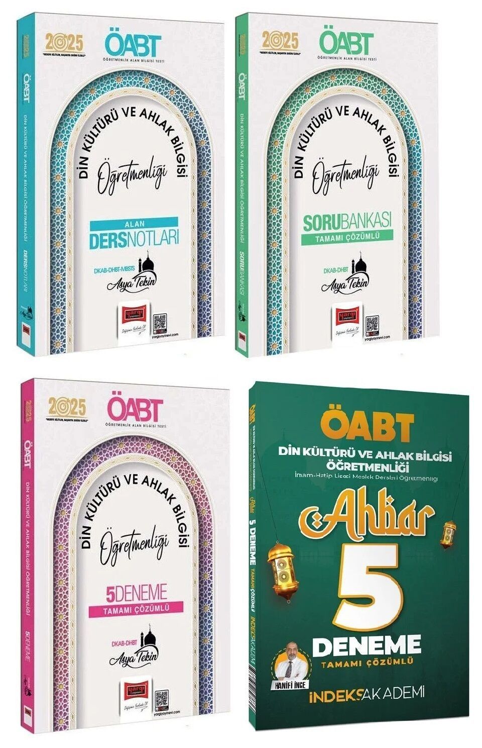 Yargı + İndeks 2025 ÖABT Din Kültürü Ders Notları + Soru Bankası + 10 Deneme 4 lü Set - Asya Tekin Yargı + İndeks
