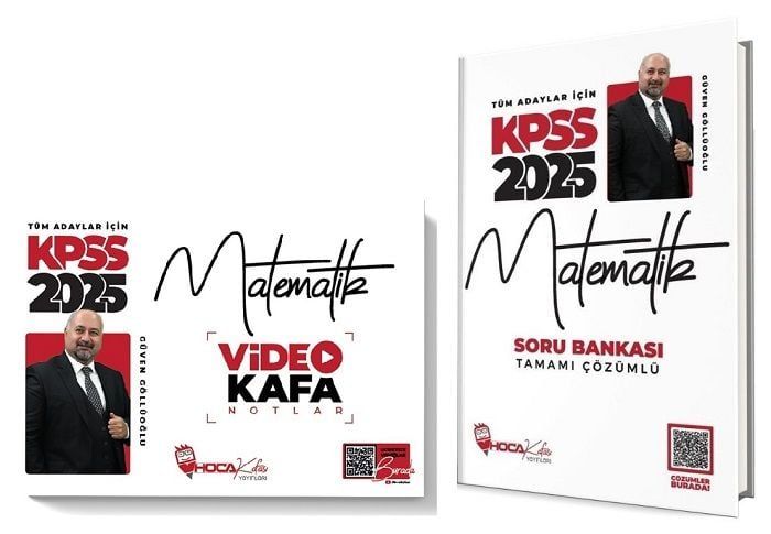 Hoca Kafası 2025 KPSS Matematik Video Kafa Notlar + Soru 2 li Set - Güven Göllüoğlu Hoca Kafası