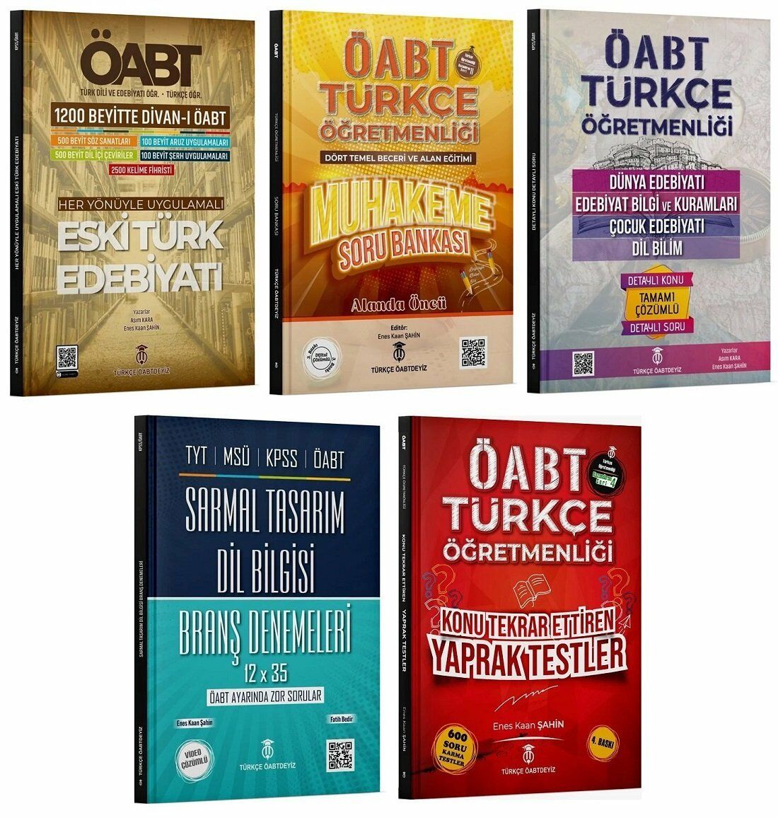 Türkçe ÖABT Türkçe Öğretmenliği Soru Bankası + Deneme + Yaprak Test 5 li Set Türkçe Öabtdeyiz