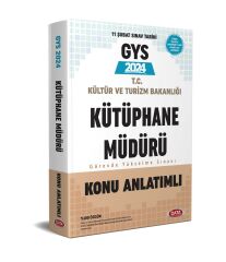Data 2024 GYS Kültür ve Turizm Bakanlığı Kütüphane Müdürlüğü Konu Anlatımlı Görevde Yükselme Data