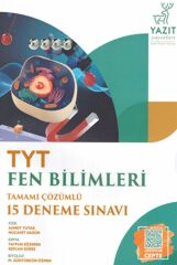 Yazıt Yayınları TYT Fen Bilimleri Tamamı Çözümlü 15 Deneme Sınavı