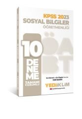 Yediiklim Yayınları 2023 ÖABT Sosyal Bilgiler Öğretmenliği Tamamı Çözümlü 10 Deneme