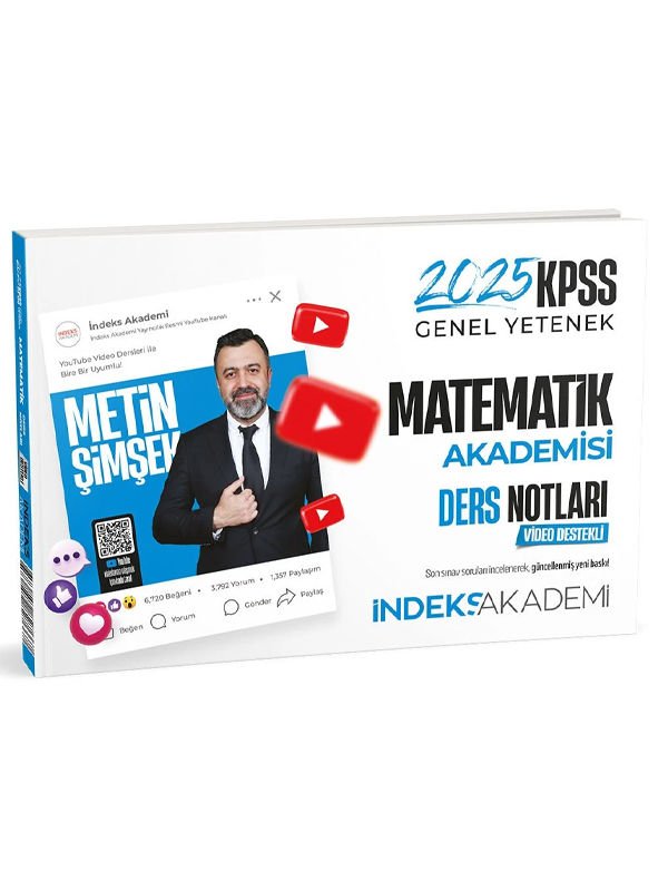 İndeks Akademi 2025 KPSS Matematik Akademisi Video Ders Notları - Metin Şimşek İndeks Akademi