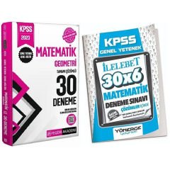 2023 KPSS Pegem ve Yönerge Yayınları Matematik 30+6 Deneme 2 li Set