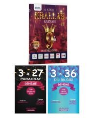 Krallar Karması LGS 9 lu Deneme + AnlaKazan Paragraf Dil Bilgisi Deneme 3 lü Set