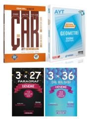 Supara + KR 2025 AYT Geometri Konu Deneme +  ÇAK Deneme + Anla Kazan Deneme Seti 4 lü Set