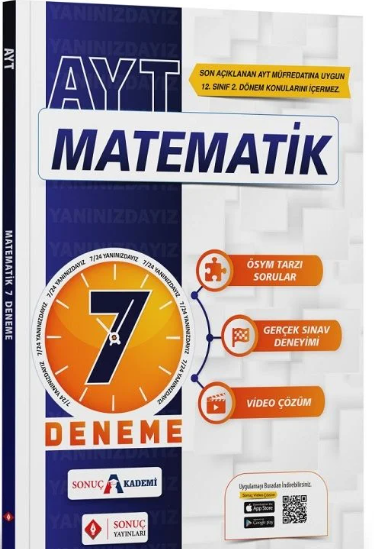 Sonuç YKS AYT Matematik 7 Deneme Video Çözümlü