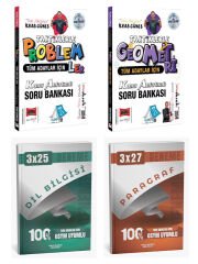 Yargı + Anla Kazan Taktiklerle Problemler Geometri + Paragraf Dil Bilgisi Deneme 4 lü Set