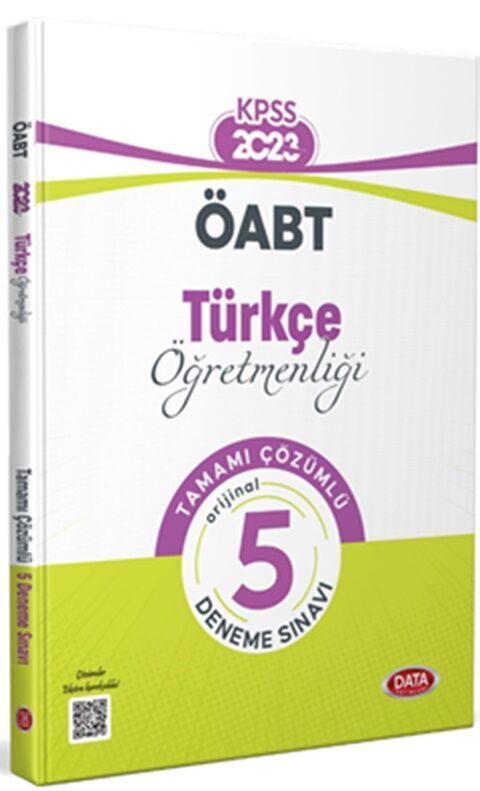Data 2023 ÖABT Türkçe Öğretmenliği 5 Deneme Çözümlü Data Yayınları