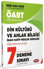 Data 2025 ÖABT MEB-AGS Din Kültürü Öğretmenliği Mutmain 7 Deneme Çözümlü Data Yayınları