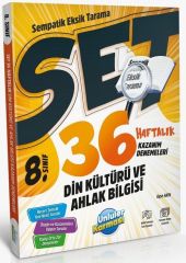 Ünlüler 8. Sınıf Din Kültürü ve Ahlak Bilgisi SET 36 Haftalık Kazanım Denemeleri Ünlüler Yayınları