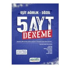 Okyanus 2023 YKS AYT Sözel - Eşit Ağırlık 5 Deneme Okyanus Yayınları