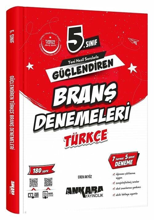 Ankara Yayıncılık 5. Sınıf Türkçe Güçlendiren Branş Denemeleri Ankara Yayıncılık