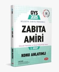 Data 2025 GYS Belediye Zabıta Amiri 10. Grup Konu Anlatımlı Görevde Yükselme Data Yayınları