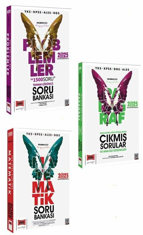 Yargı 2025 KPSS ALES DGS Matematik+Paragraf Soru Bankası + Çıkmış Sorular 3 lü set Yargı Yayınları