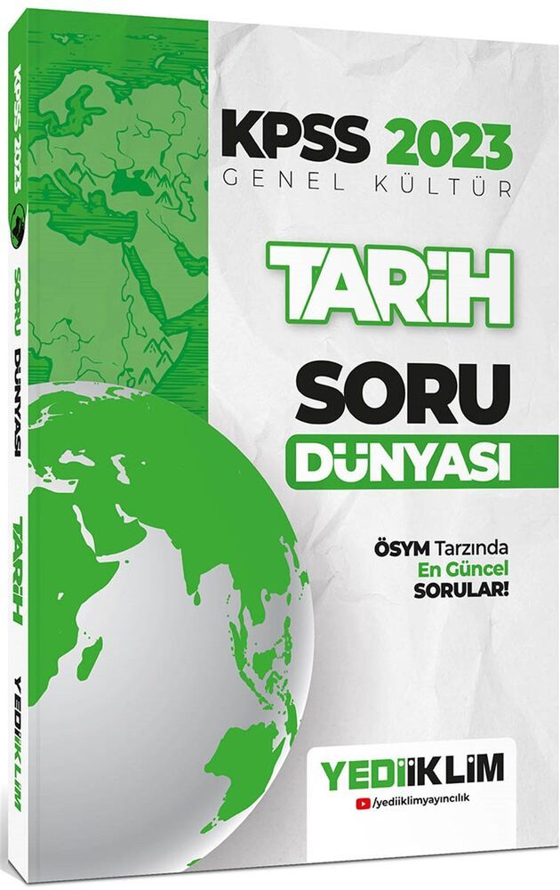 Yediiklim Yayınları 2023 KPSS Genel Kültür Tarih Soru Dünyası