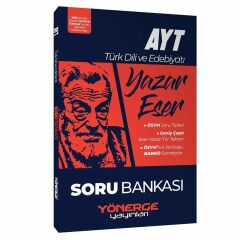Yönerge Yayınları YKS AYT Türk Dili ve Edebiyatı Yazar Eser Soru Bankası