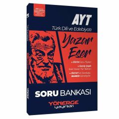 Yönerge Yayınları YKS AYT Türk Dili ve Edebiyatı Yazar Eser Soru Bankası