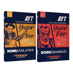 Yönerge Yayınları YKS AYT Türk Dili ve Edebiyatı Yazar Eser Konu Soru 2 li Set
