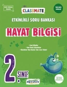 Okyanus 2. Sınıf Hayat Bilgisi Classmate Etkinlikli Soru Bankası Okyanus Yayınları