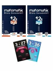 Etkili Matematik 2025 TYT + AYT Matematik 12 li Branş Denemeleri + Anla Kazan Deneme 4 lü Set