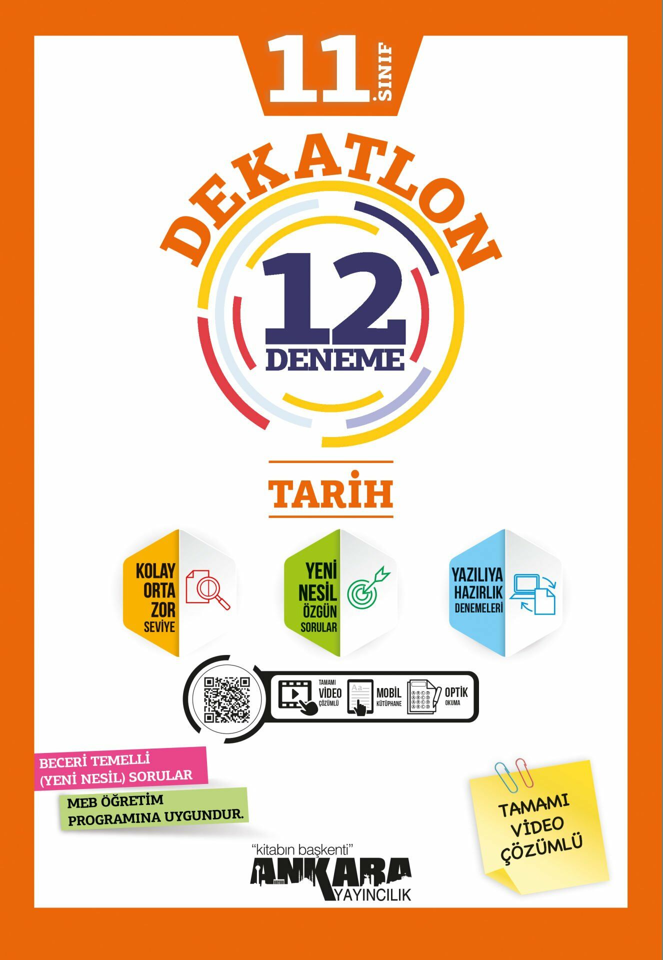 Ankara Yayıncılık 11. Sınıf Tarih Dekatlon 12 Deneme