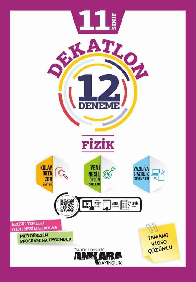 Ankara Yayıncılık 11. Sınıf Fizik Dekatlon 12 Deneme