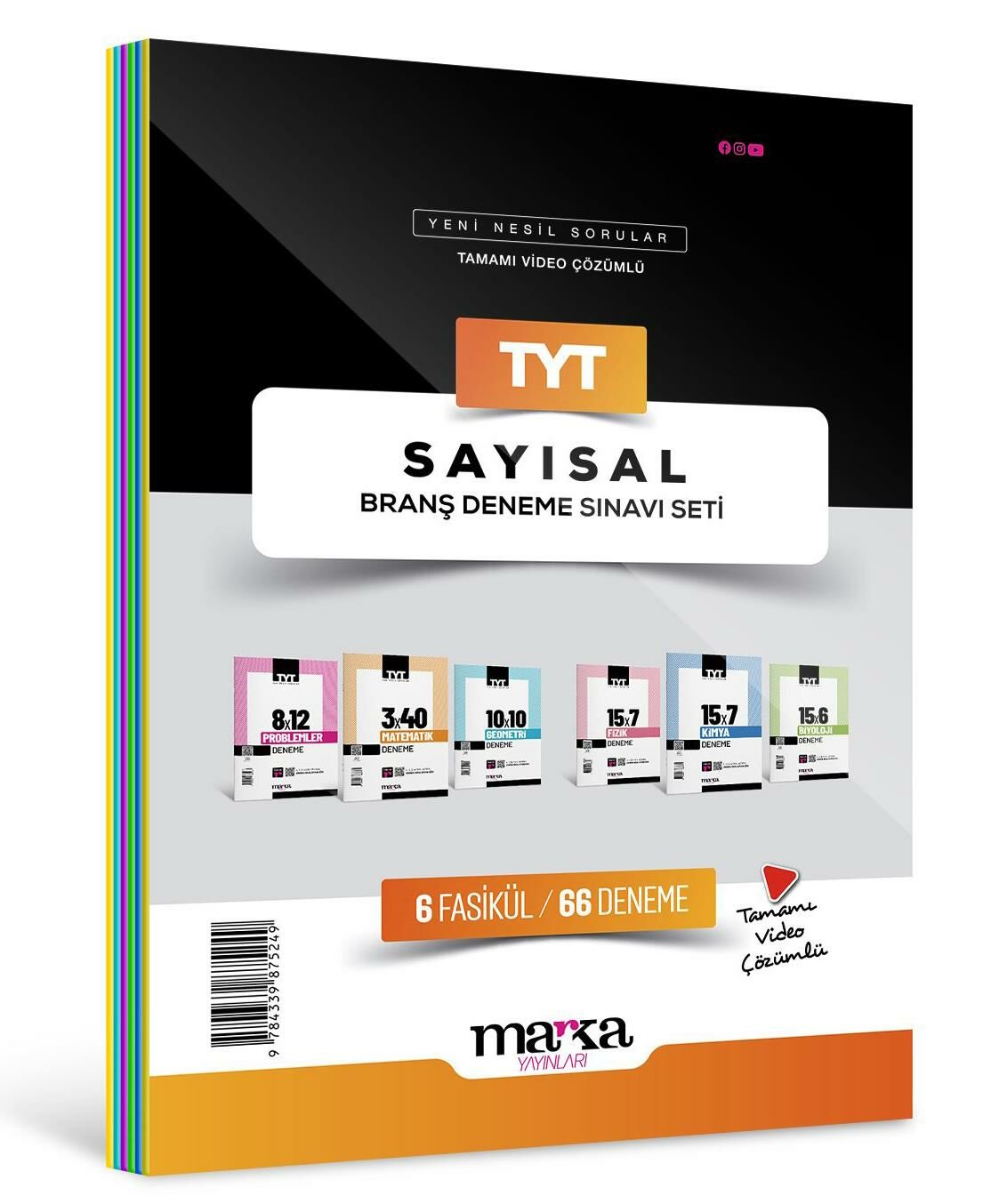 Marka Yayınları TYT Sayısal Branş Deneme Sınavı Seti 6 Kitap