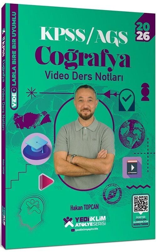 Yediiklim 2026 KPSS Coğrafya Atölye Video Ders Notları - Hakan Topcan Yediiklim Yayınları