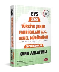 Data 2025 GYS Türkiye Şeker Fabrikaları Ortak Konular Konu Anlatımlı Data Yayınları