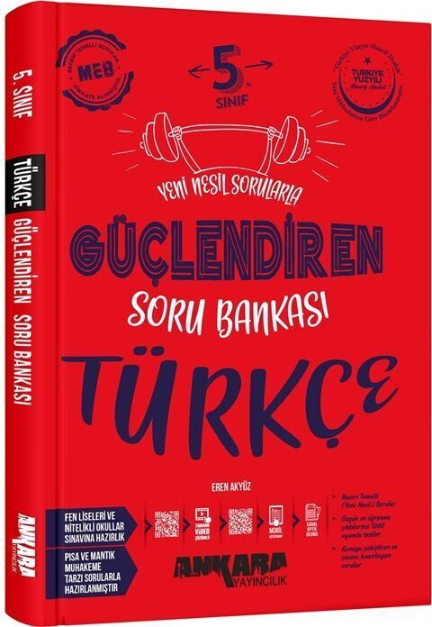 Ankara Yayıncılık 5. Sınıf Türkçe Güçlendiren Soru Bankası