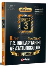 Artıbir Yayınları 8. Sınıf LGS T.C. İnkılap Tarihi ve Atatürkçülük Çetin Ceviz Omega 3 Soru Bankası