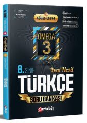 Artıbir Yayınları 8. Sınıf LGS Türkçe Çetin Ceviz Omega 3 Soru Bankası