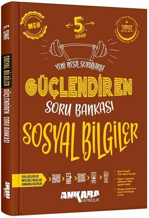 Ankara Yayıncılık 5. Sınıf Sosyal Bilgiler Güçlendiren Soru Bankası