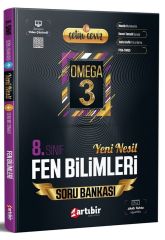 Artıbir Yayınları 8. Sınıf LGS Fen Bilimleri Çetin Ceviz Omega 3 Soru Bankası