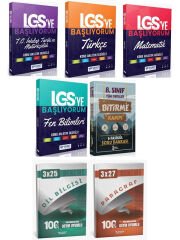 Yanıt + İsem LGS Tüm Dersler Başlıyorum + Bitirme Kampı Fasikül Soru + Anla Kazan Deneme 7 li Set