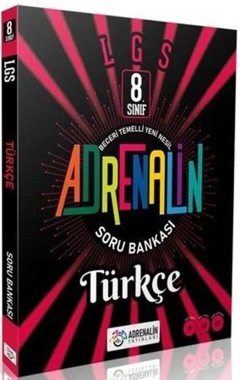 Adrenalin Yayınları 8. Sınıf Türkçe Soru Bankası