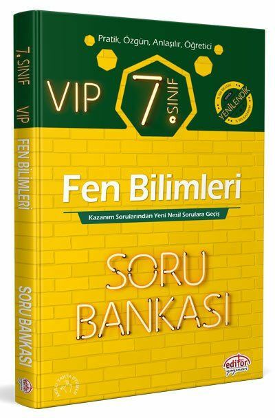 Editör Yayınevi 7. Sınıf VIP Fen Bilimleri Soru Bankası