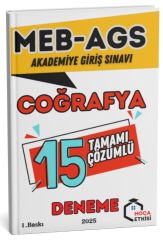 Hoca Etkisi 2025 MEB-AGS Coğrafya 15 Deneme Çözümlü Hoca Etkisi Yayınları