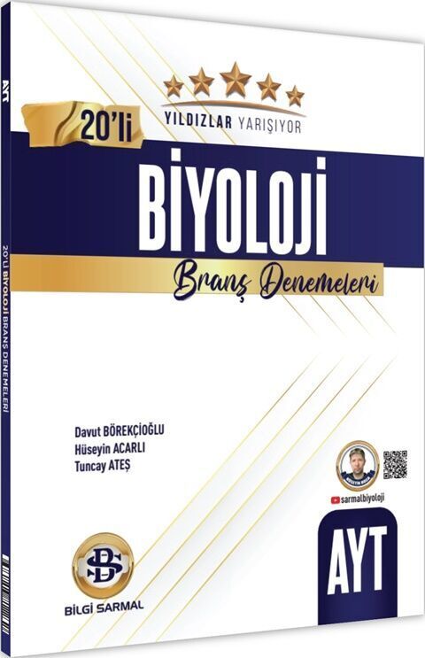 Bilgi Sarmal AYT Biyoloji Yıldızlar Yarışıyor 20 li Branş Denemesi