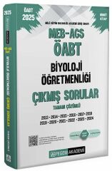 Pegem 2025 ÖABT MEB-AGS Biyoloji Öğretmenliği Çıkmış Sorular Çözümlü Pegem Akademi Yayınları
