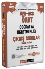 Pegem 2025 ÖABT MEB-AGS Coğrafya Çıkmış Sorular Çözümlü Pegem Yayınları