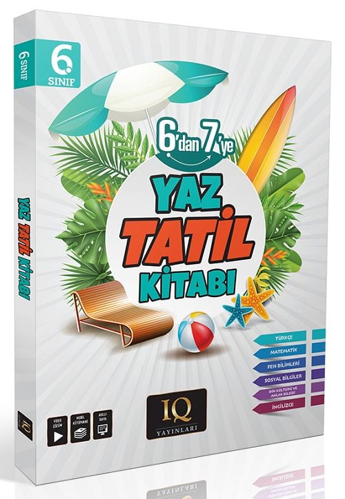 IQ Yayınları 6. Sınıf Yaz Tatil Kitabı Çözümlü IQ Yayınları