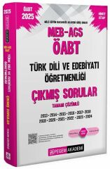 Pegem 2025 ÖABT MEB-AGS Türk Dili ve Edebiyatı Öğretmenliği Çıkmış Sorular Çözümlü Pegem Yayınları