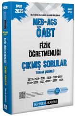 Pegem 2025 ÖABT MEB-AGS Fizik Öğretmenliği Çıkmış Sorular Çözümlü Pegem Yayınları