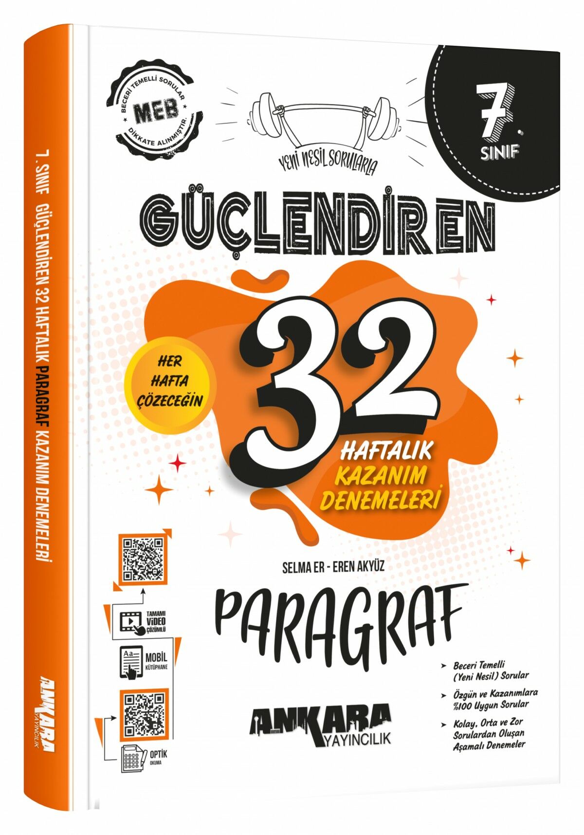 Ankara 7. Sınıf Güçlendiren 32 Haftalık Paragraf Kazanım Denemeleri Ankara Yayıncılık