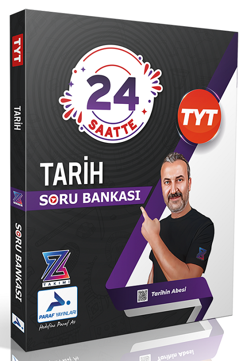 Paraf YKS TYT Tarih Z Takımı 24 Saatte Soru Bankası Paraf Yayınları