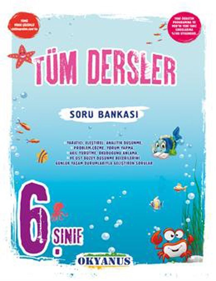 Okyanus Yayınları 6. Sınıf Tüm Dersler Soru Bankası